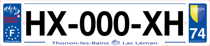 74 -Plaque immatriculation 