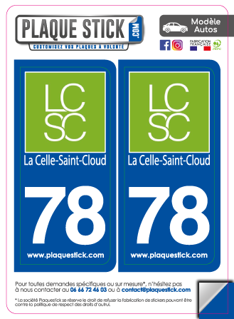 78 -La Celle Saint-Cloud PlaqueStick