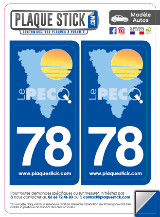 78 -Le Pecq PlaqueStick