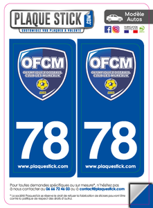 78 -Les Mureaux "OFC" PlaqueStick
