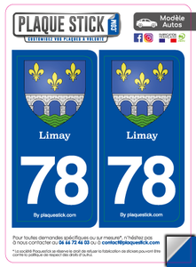 78 -Limay "Blason" PlaqueStick