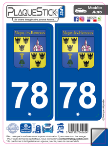 78 -Magny-les-Hameaux "Blason" PlaqueStick