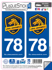 78 -Maisons Laffitte "US Handball" PlaqueStick