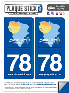 78 -Mantes-la-Ville PlaqueStick