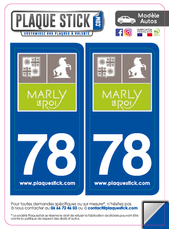 78 -Marly-le-Roi PlaqueStick