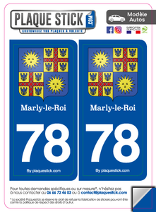 78 -Marly-le-Roi "Blason" PlaqueStick