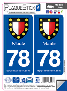 78 -Maule "Blason" PlaqueStick