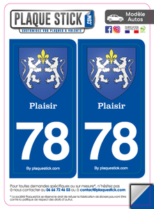 78 -Plaisir "Blason" PlaqueStick