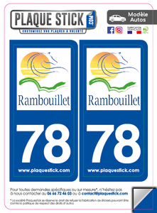 78 -Rambouillet PlaqueStick