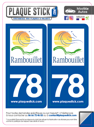 78 -Rambouillet PlaqueStick