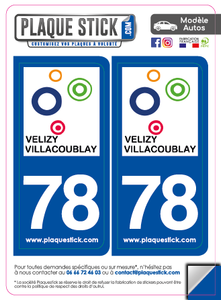 78 -Vélizy-Villacoublay PlaqueStick