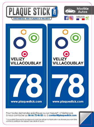 78 -Vélizy-Villacoublay PlaqueStick
