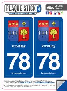 78 -Viroflay "Blason" PlaqueStick