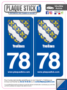 78 -Yvelines "Blason" PlaqueStick