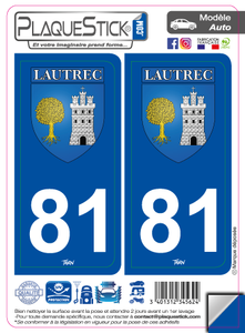 81 -Lautrec "Blason" PlaqueStick