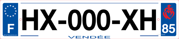 85 -Plaque immatriculation 