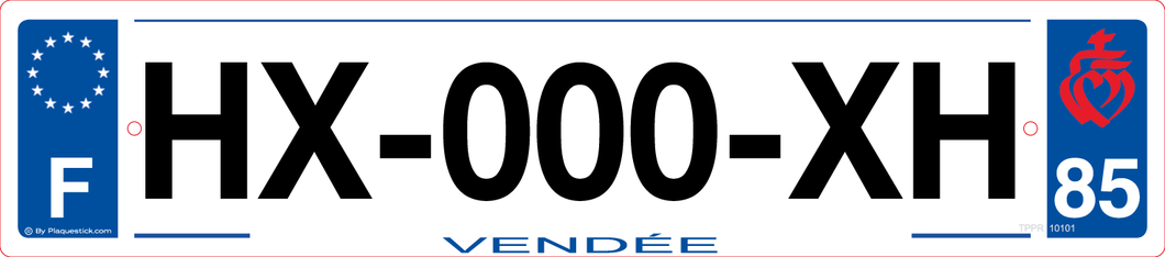 85 -Plaque immatriculation 