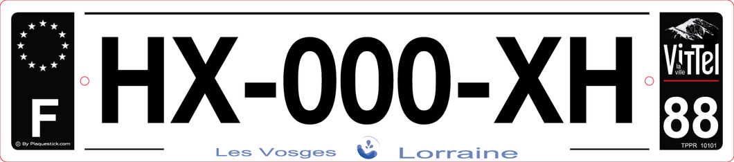 88 -Plaque immatriculation 
