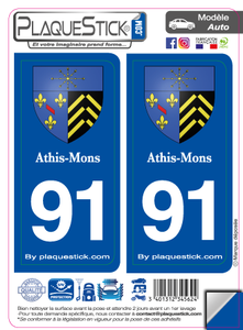 91 -Athis-Mons "Blason" PlaqueStick