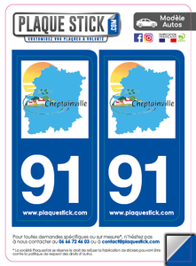 91 -Cheptainville PlaqueStick