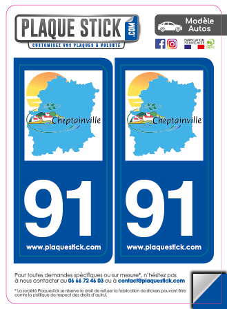 91 -Cheptainville PlaqueStick