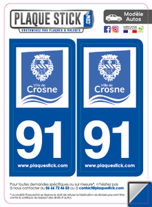 91 -Crosne PlaqueStick