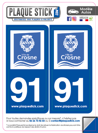 91 -Crosne PlaqueStick