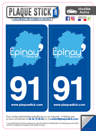 91 -Épinay-sous-Sénart PlaqueStick