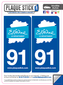 91 -Essonne PlaqueStick