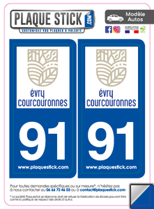 91 -Évry-Courcouronnes PlaqueStick
