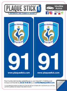 91 -Évry-Courcouronnes "Football" PlaqueStick
