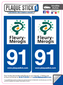 91 -Fleury-Mérogis PlaqueStick