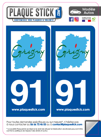 91 -Grigny PlaqueStick