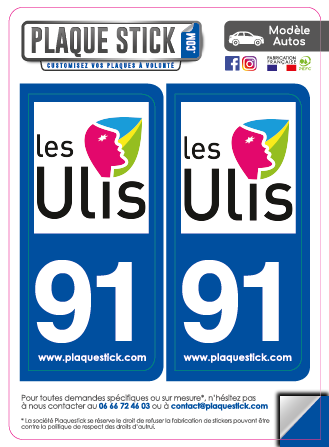 91 -Les Ulis PlaqueStick
