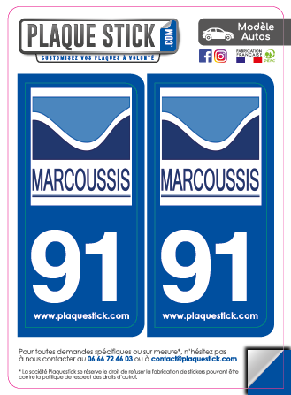 91 -Marcoussis PlaqueStick