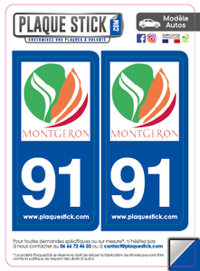 91 -Montgeron PlaqueStick