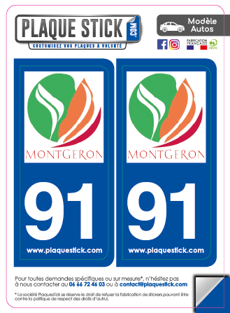 91 -Montgeron PlaqueStick