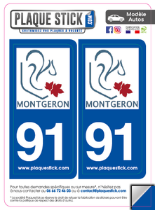 91 -Montgeron "2016" PlaqueStick