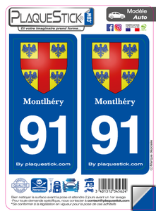 91 -Montlhéry "Blason" PlaqueStick