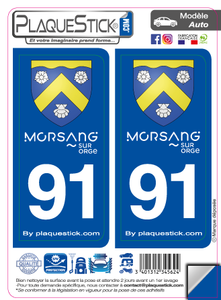 91 -Morsang-sur-Orge "Blason" PlaqueStick