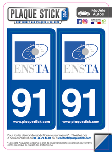 91 -Palaiseau "ENSTA" PlaqueStick