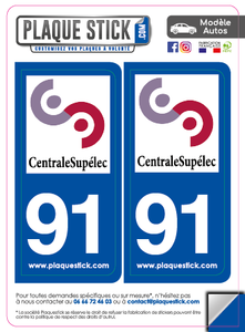 91 -Saclay "CentraleSupélec" PlaqueStick