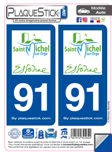 91 -Saint-Michel-sur-Orge PlaqueStick