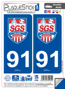 91 -Sainte-Geneviève-des-Bois "Football" PlaqueStick