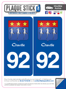 92 -Chaville "Blason" PlaqueStick