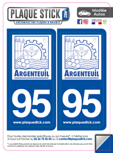 95 -Argenteuil PlaqueStick