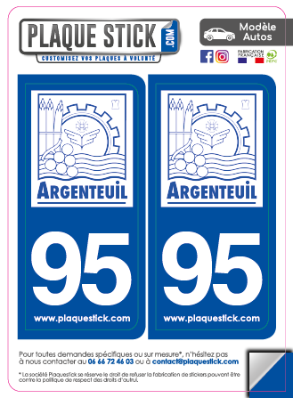 95 -Argenteuil PlaqueStick