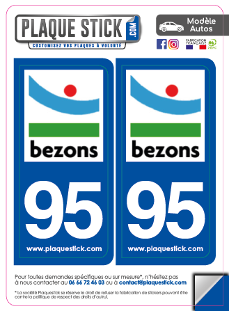 95 -Bezons PlaqueStick