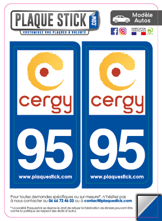 95 -Cergy PlaqueStick