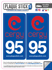 95 -Cergy "Rouge" PlaqueStick